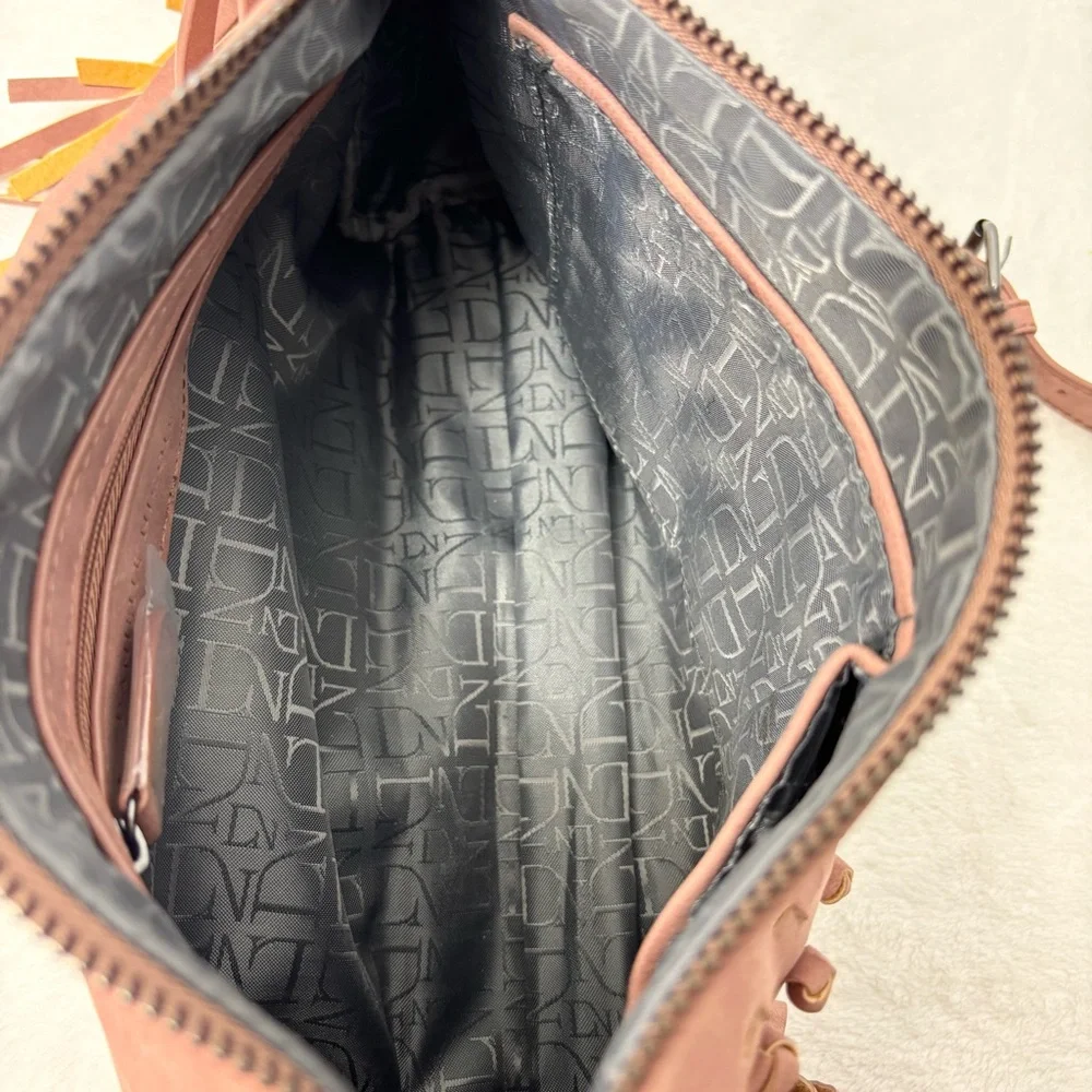 Danielle‎ Nicole Western Pink Crossbody Bag with Fringe - Picture 7 of 12
